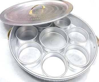 Food serving tray with lid cover صحن تقديم مقبلات مع الغطاء
